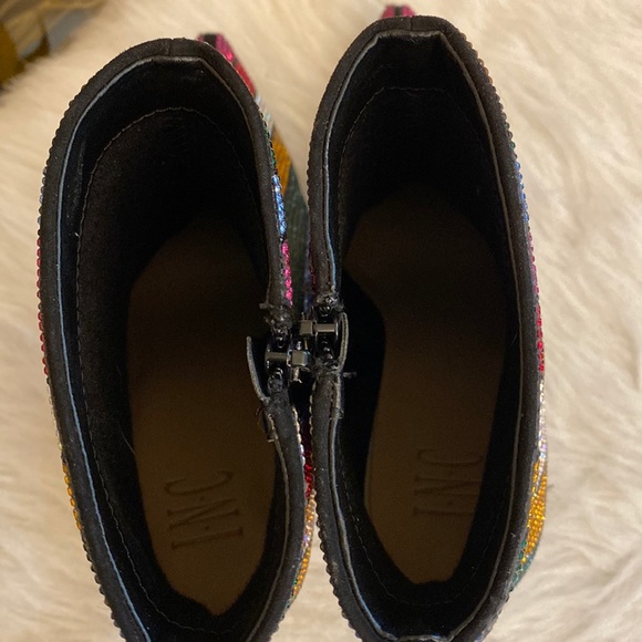 NWT INC International Concepts Reisa Colorful Rhinestone Booties - Size 9 - Picture 10 of 15